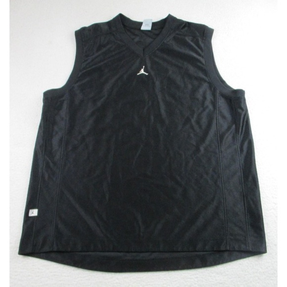 Jordan Tank Top Mens XL Black Sleeveless Shirt Mesh Basketball Athletic‎ Jumpman